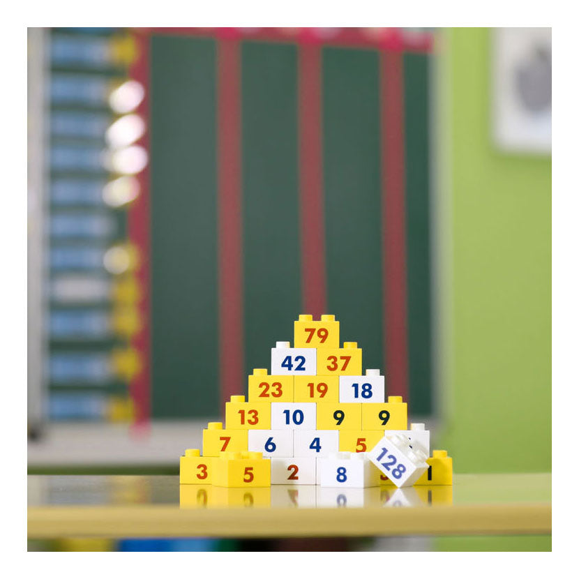 Números de cubo de los Hubelino Piramide's Prof. Kortenkamp's Learning Blocks, 230dlg.