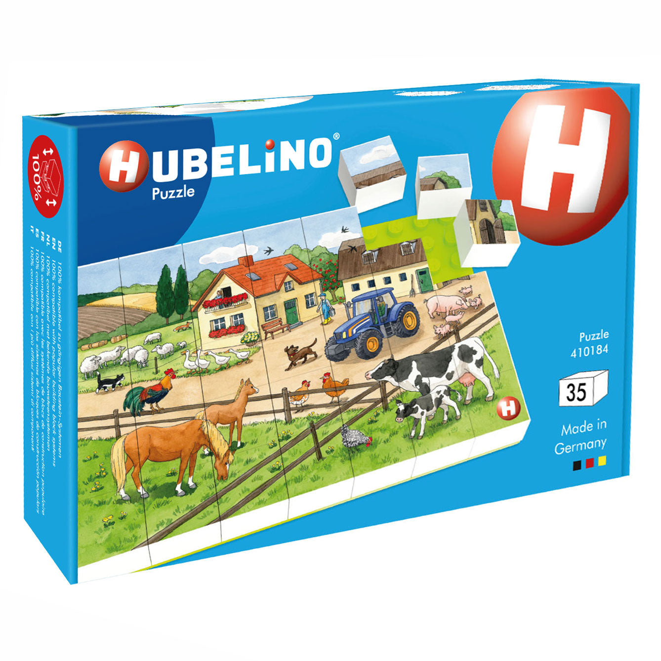 Hubelino Block Puzzle Life en la granja, 35º.