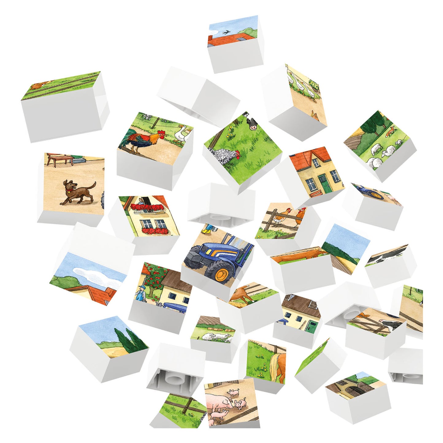 Hubelino Block Puzzle Life en la granja, 35º.