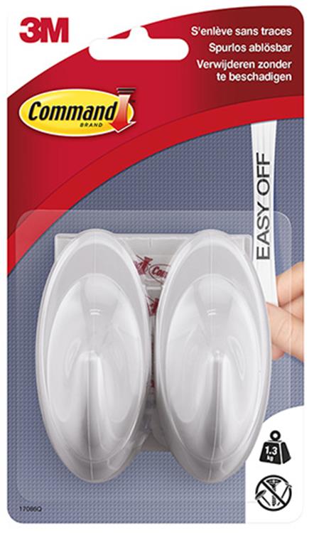 3m 1044686 - 17086qc comunicación. crochet cuarzo medio (tarjeta 2h+4s) | 6 piezas