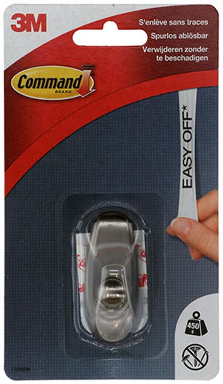 3m 1044682 - comunicación 17062bnc. crochet timeles metal-look s (tarjeta 1h+2s) | 6 piezas