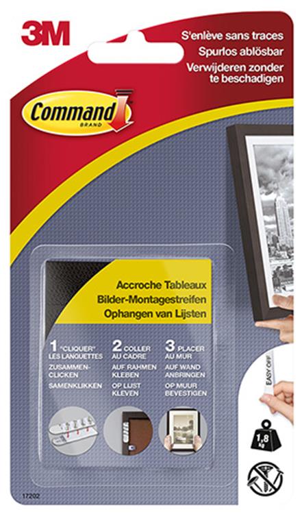 3m 1059851 - cmd cornice portafoto strisce nero kln | 20 pezzi