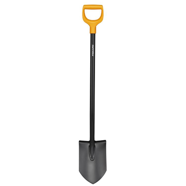 Fiskars 1062580 - pala de jardín maciza puntiaguda | 1 pieza