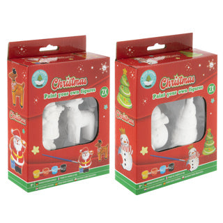Dipingi le tue figure di Natale, set di 2 pezzi