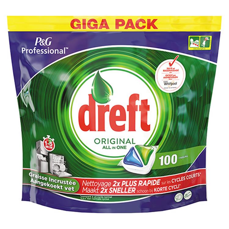 Dreft 1052736 - vaatwastabl.original todo en 1 100 pestañas | 1 pieza