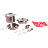 Johntoy home and kitchen stalen pannenset 8-delig - afbeelding 2