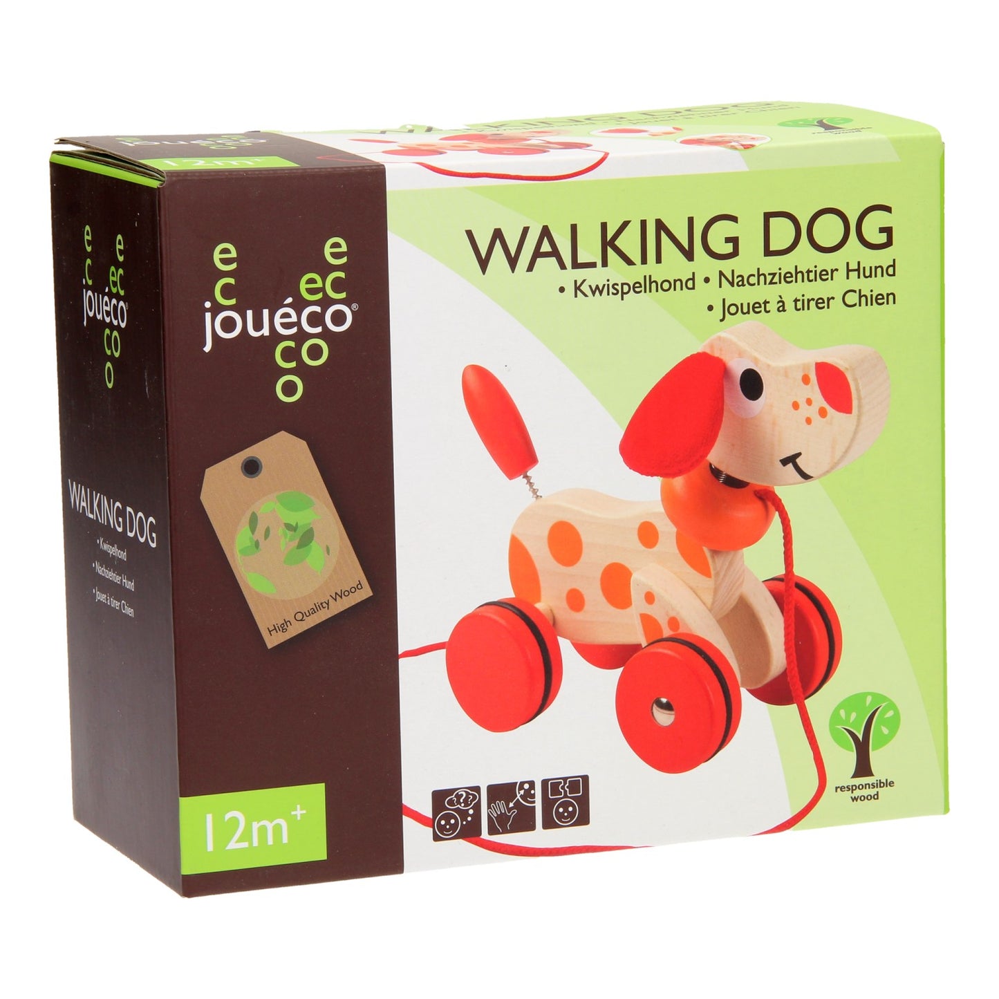 Joueco Houten Kwispel Hondje