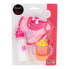 Baby rose poppenspeelset etenstijd