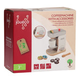 Joueco jouéco houten koffiezetapparaat met accessoires - afbeelding 2
