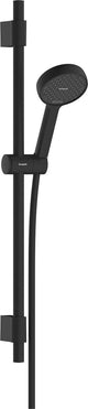 Hansgrohe enablera s - set de ducha - ahorro de agua ecosmart - control con botón selector - tamaño 95mm - con barra corredera varia 72 cm - 2 funciones de chorro - negro mate
