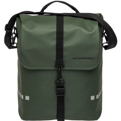 Bolsa de bicicleta única Odense - Repelente de agua - 17.5L - Verde negro