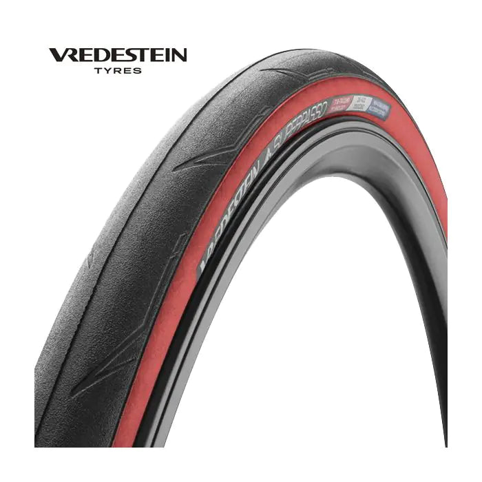 Vredestein - superpasso 700x25c negro rojo