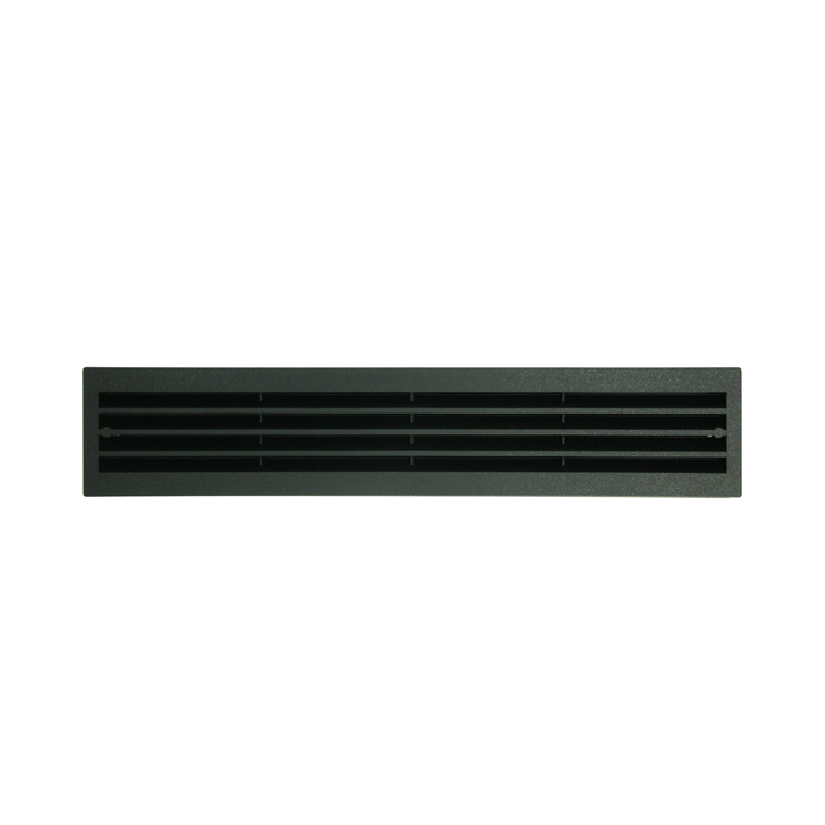 Renson 1069741 - rejilla de puerta PVC 761 450x90 negro | 2 piezas