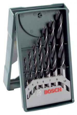 Bosch accessoires 7-delige mini-x-line houtborenset - 2607019580