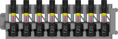 Bosch accessoires schroefbit impact control t20, 25 mm 8x - 2608522380
