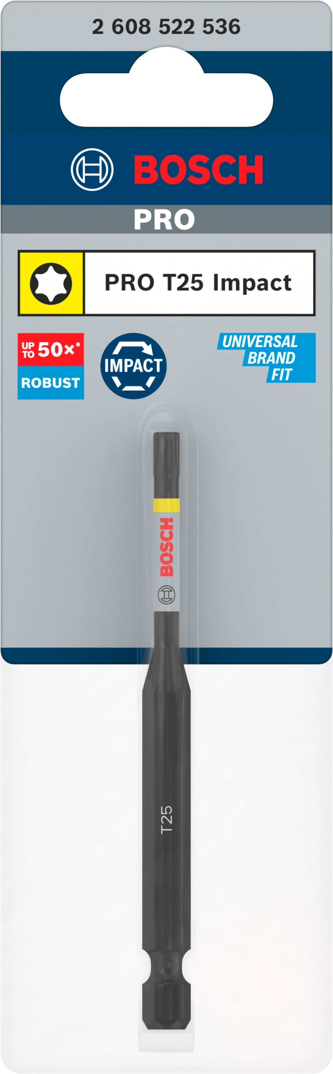 Accesorios Bosch pro punta de destornillador de impacto torx | t25 | 90mm - 2608522536