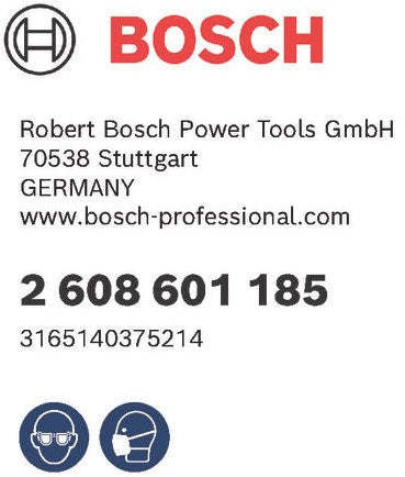 Accesorios bosch gex 125-150 plato lijador 9 agujeros 2608601185 - 2608601185
