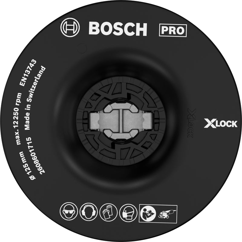 Bosch X-Lock SupportPad 125 mm Medio