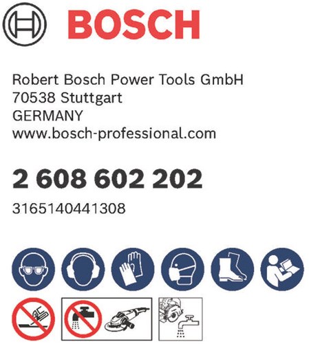 Accessori Bosch Disco da taglio diamantato standard per ceramica 125 x 22,23 x 1,6 x 7 mm 1pz - 2608602202