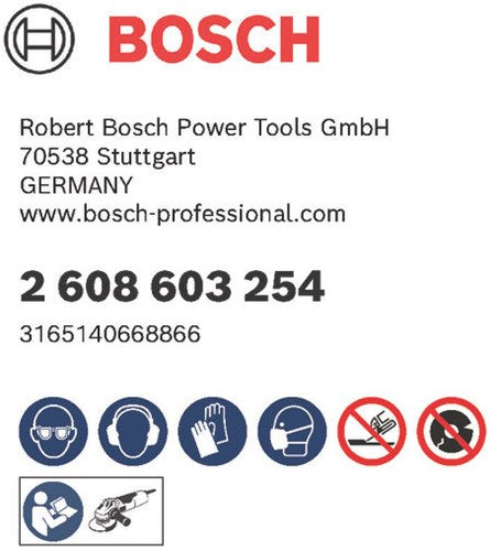 Accessori Bosch Dischi da taglio Bosch metallo acciaio inossidabile 115 mm x 1 mm | per 10 - 2608603254