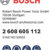 Bosch accessoires excenter ø125mm c430 expert for wood+paint 8 set - 2608605112