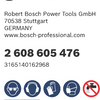 Bosch accessoires fiberschuurschijf 125 r444, expert for metal , 60 - 2608605476