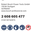 Bosch accessoires fiberschuurschijf 125 r444, expert for metal , 80 - 2608605477