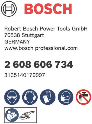 Accessori Bosch disco abrasivo in fibra 125 r574, ideale per metallo, k80 - 2608606734