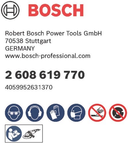 Accessori Bosch disco da taglio standard metallo 230x1,9x22,23 - 2608619770
