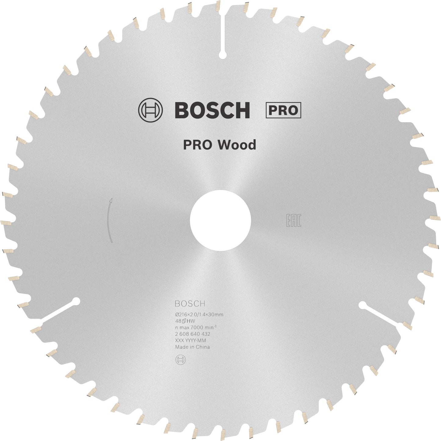 Bosch accesorios hoja de sierra circular optiline madera 216 x 30 x 2,0 mm, 48 1ud - 2608640432