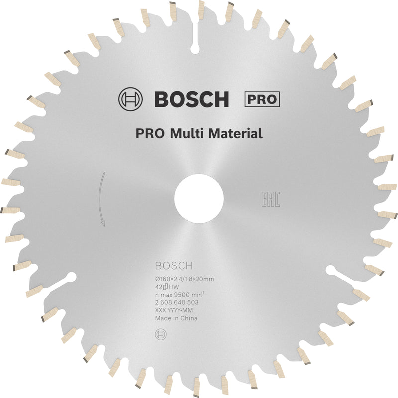 Bosch accessoires cirkelzaagblad 160x20x2,4mm | 42t - 2608640503