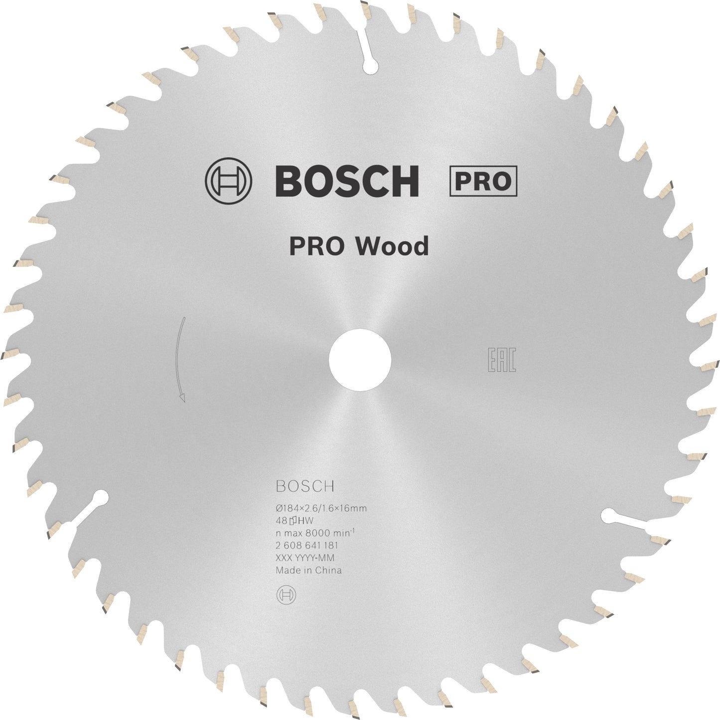 Accessori Bosch lama per sega circolare optiline legno 184 x 16 x 2,6 mm, 48 1pz - 2608641181