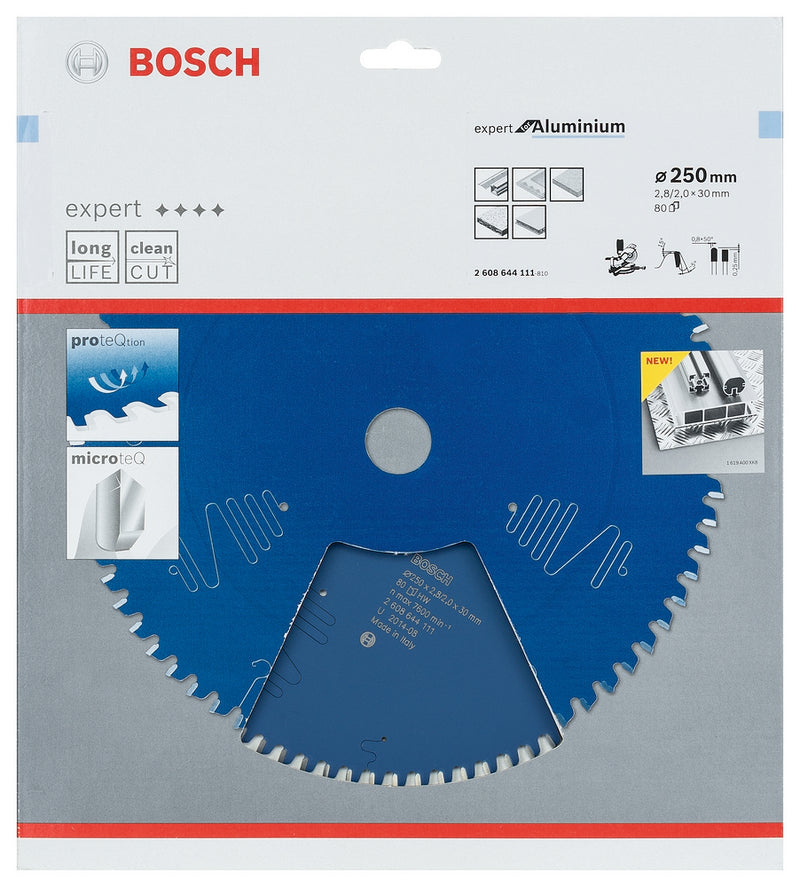 Accessori Bosch lama per sega circolare expert per alluminio 250 x 30 x 2,8 mm, 80 - 1 pezzo(i) - 2608644111 - 2608644111