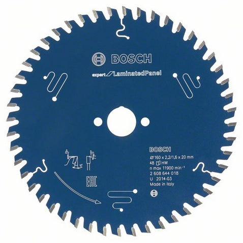 Bosch accessoires cirkelzaagblad expert for laminated panel 160x20x2.2 1.6x48t - 2608644127