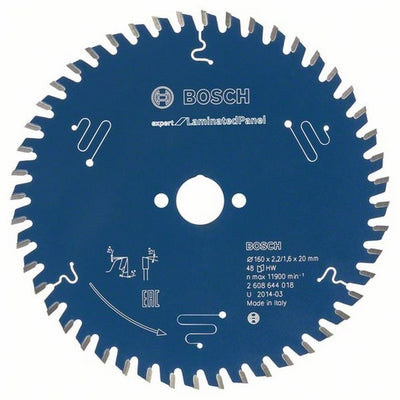 Accesorios Bosch hoja de sierra circular expert para panel laminado 160x20x2,2 1,6x48t - 2608644127
