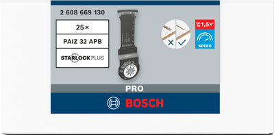 Accesorios bosch hoja de sierra de inmersión pro paiz 32 apb | 32x60mm | 1 pieza - 2608669130