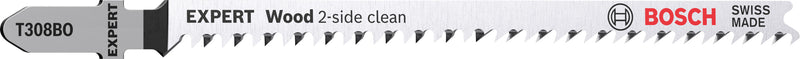 Bosch accessoires expert decoupeerzaagblad t308bo 2st wood 2-side clean - 2608901712