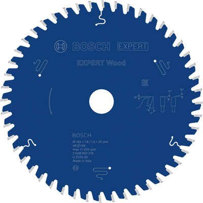 Lama per sega circolare per legno Bosch Accessories Expert | 165 x 1,8 1,3 x 20 mm| t48-2608902218