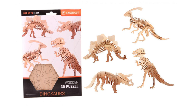 Kit de construcción de madera Dinosaurus 3D