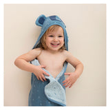 Trixie badcape - mrs. elephant - 75x75cm - 100% biologisch katoen - hooded towel - handig formaat - afbeelding 3