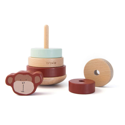 Trixie Wooden impilando i giocattoli Mr. Monkey, 7dlg.