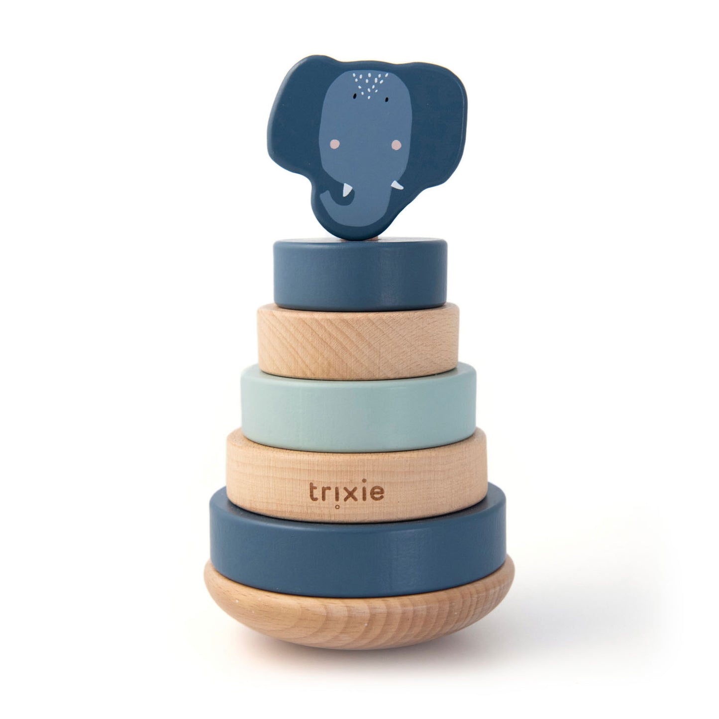 Trixie Wooden impilando i giocattoli Mrs. Elefante, 7dlg.