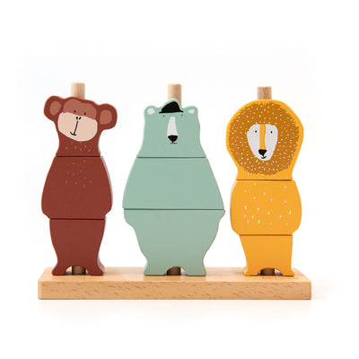 Trixie Wooden Stack de animales de rompecabezas