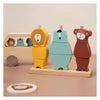 Trixie Wooden Stack de animales de rompecabezas