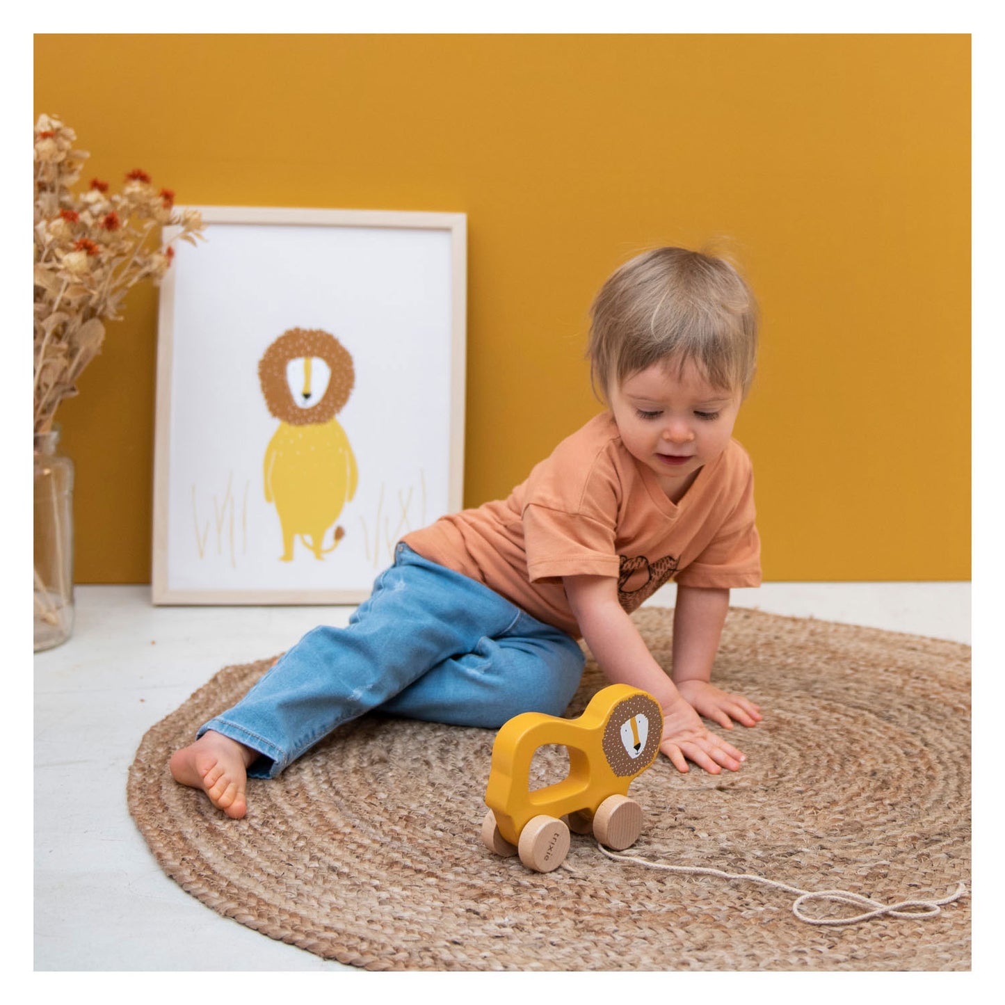 Trixie Figura da tirare in legno Mr. Leone