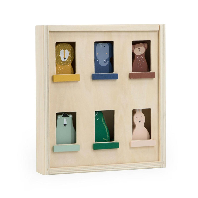 Apartamento de animales de madera trixie con animales