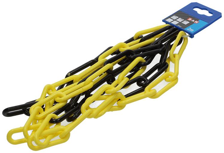 Mack 1005293 - catena in plastica giallo nero ks-60 6.0x40mm 2m | 5 pezzi