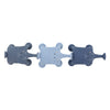 Trixie dierenspel met zuignappen – mrs. elephant – 3-delige badpretset van siliconen - blauw