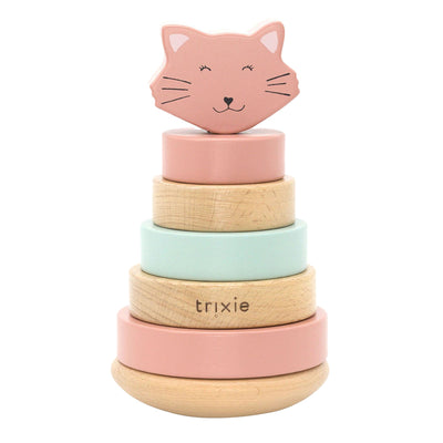 Torre de apilamiento de madera Trixie Sra. gato