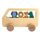 Trixie Wooden Animal Bus, 5dlg. - afbeelding 1